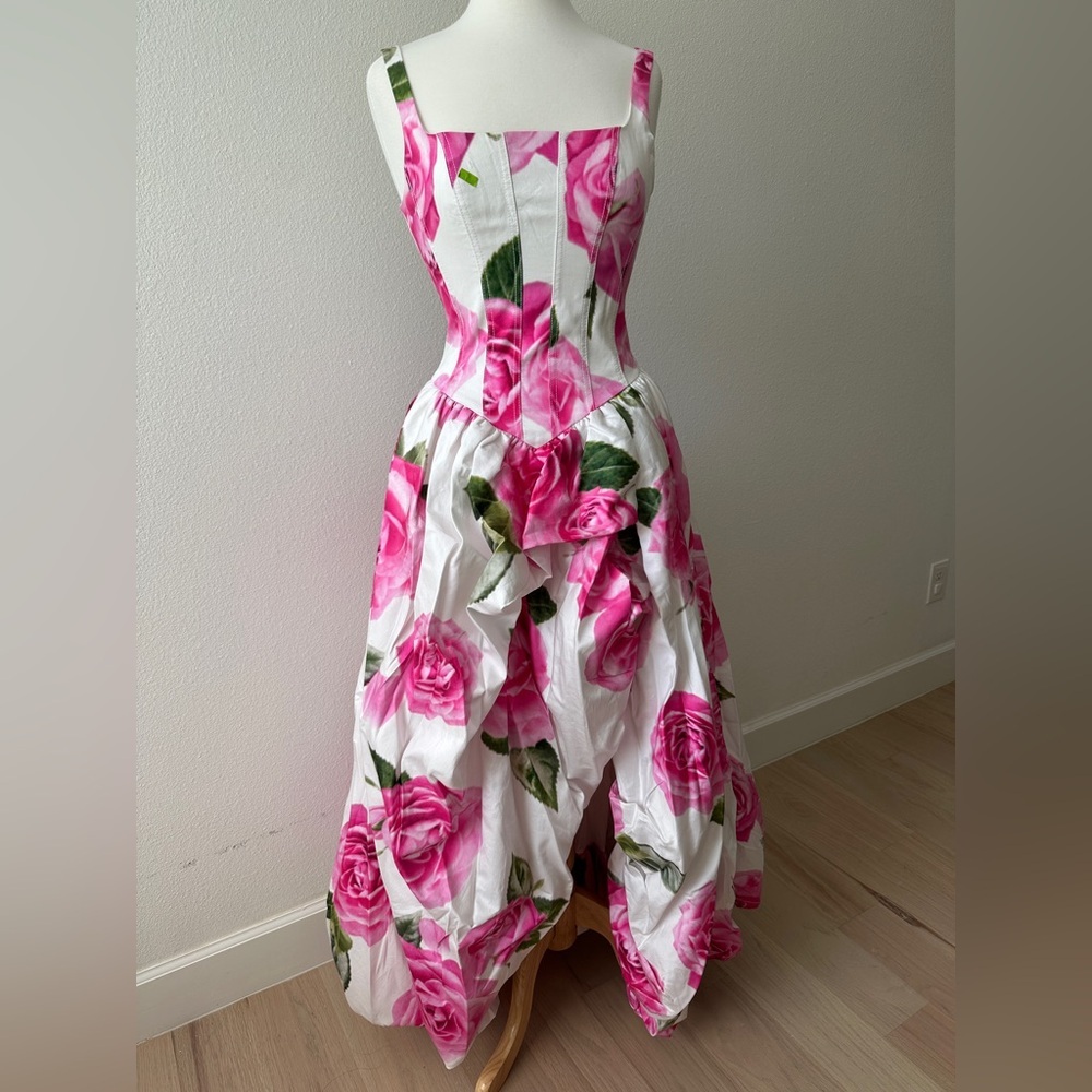 Aje Alani Gown Soft Rose Light Floral US 2 - Picture 12 of 15